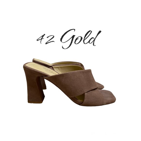 42 Gold Shoes - 42 Gold Saldana Slide Sandal
